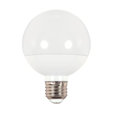 Satco Bulb, LED, 4W, G25, Medium, 120V, White, 40K S28618